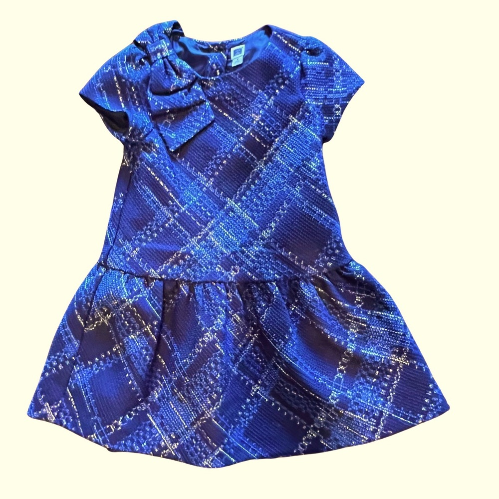 JANIE AND JACK STARRY NIGHT BOUCLE DRESS - SIZE 3